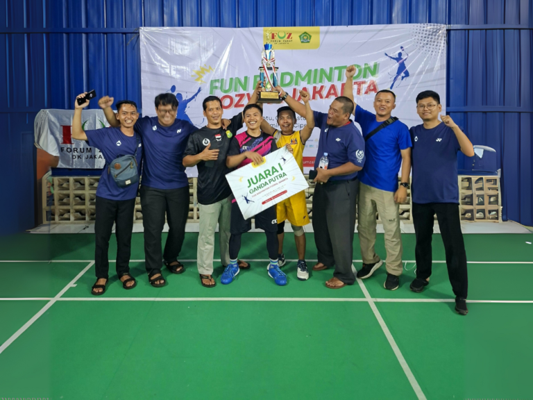 Mizan Amanah Sabet Juara Pertama Ganda Putera di Fun Badminton FOZ